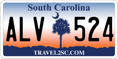 SC license plate ALV524