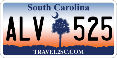 SC license plate ALV525