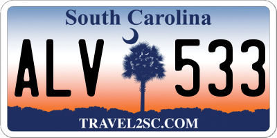 SC license plate ALV533