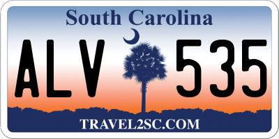 SC license plate ALV535