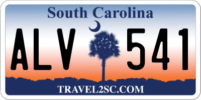 SC license plate ALV541