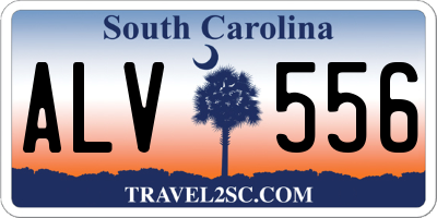 SC license plate ALV556