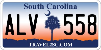 SC license plate ALV558