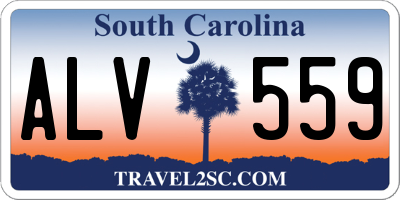 SC license plate ALV559