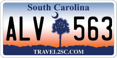 SC license plate ALV563