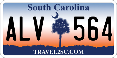 SC license plate ALV564