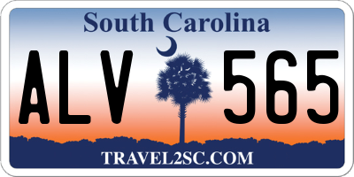 SC license plate ALV565