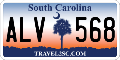 SC license plate ALV568