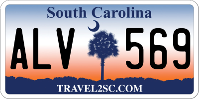 SC license plate ALV569