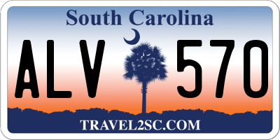 SC license plate ALV570