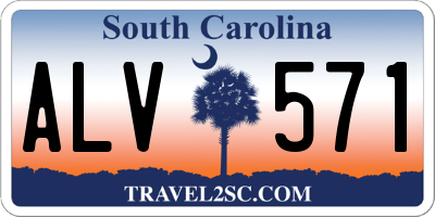 SC license plate ALV571