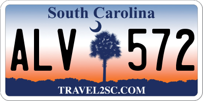 SC license plate ALV572