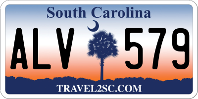 SC license plate ALV579