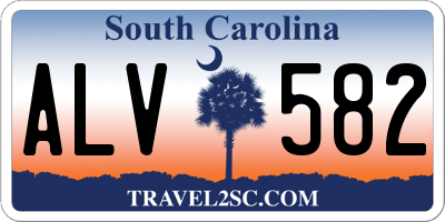 SC license plate ALV582