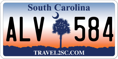 SC license plate ALV584