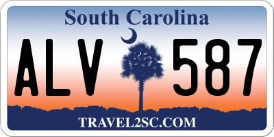 SC license plate ALV587