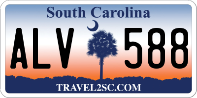 SC license plate ALV588