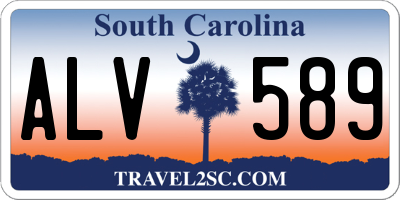 SC license plate ALV589
