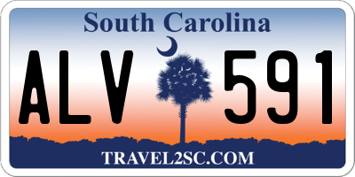 SC license plate ALV591