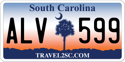 SC license plate ALV599