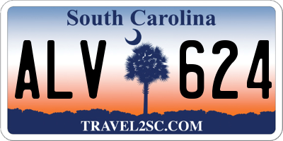 SC license plate ALV624