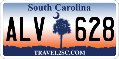 SC license plate ALV628