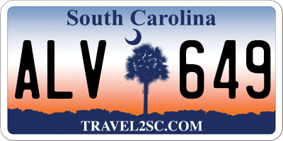 SC license plate ALV649