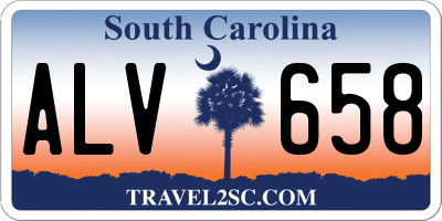SC license plate ALV658
