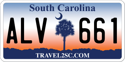 SC license plate ALV661
