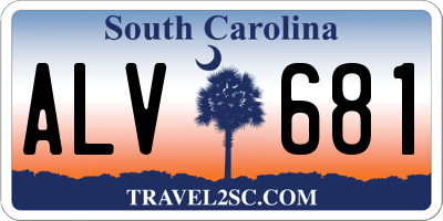 SC license plate ALV681
