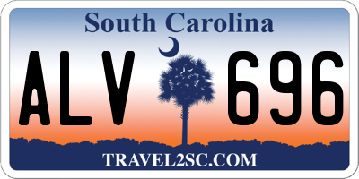SC license plate ALV696
