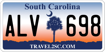SC license plate ALV698