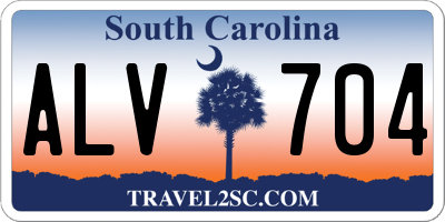 SC license plate ALV704