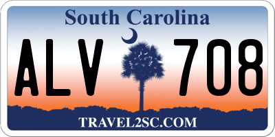 SC license plate ALV708
