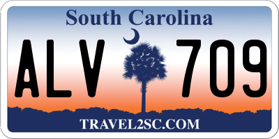 SC license plate ALV709