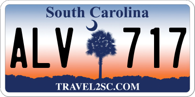 SC license plate ALV717