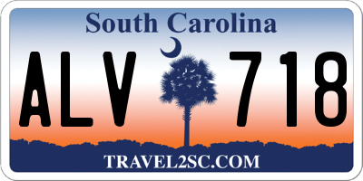 SC license plate ALV718