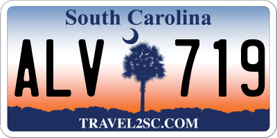 SC license plate ALV719