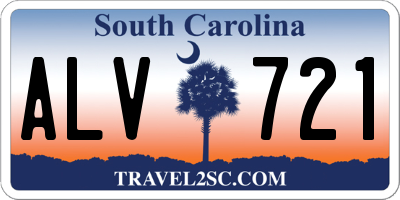 SC license plate ALV721
