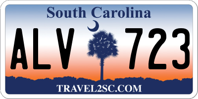 SC license plate ALV723