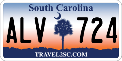 SC license plate ALV724