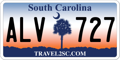 SC license plate ALV727
