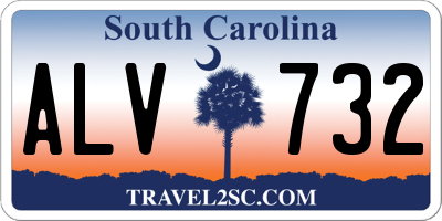 SC license plate ALV732