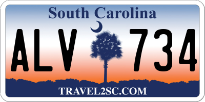 SC license plate ALV734