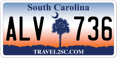 SC license plate ALV736