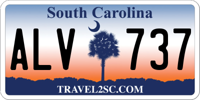 SC license plate ALV737