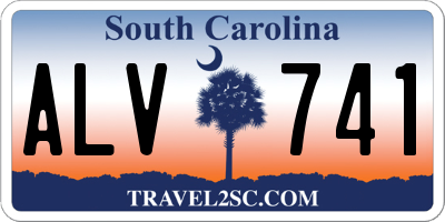 SC license plate ALV741