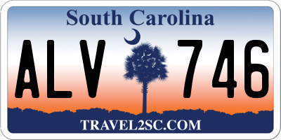 SC license plate ALV746