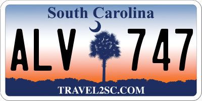 SC license plate ALV747