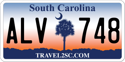 SC license plate ALV748